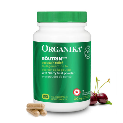 Organika Goutrin- Gout Relief Formulation, Reduce Uric Acid, Diuretic, 120 vcaps