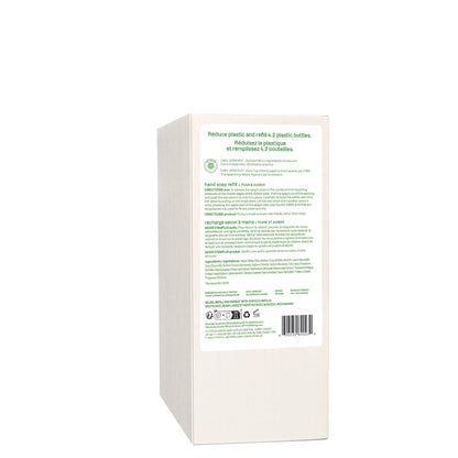 ATTITUDE Liquid Hand Soap, Made in Canada, EWG Verified, Plant and Mineral-Based, Vegan Personal Care Products, Pear & Amber Scent, Bulk Refill Format, 2 Litre