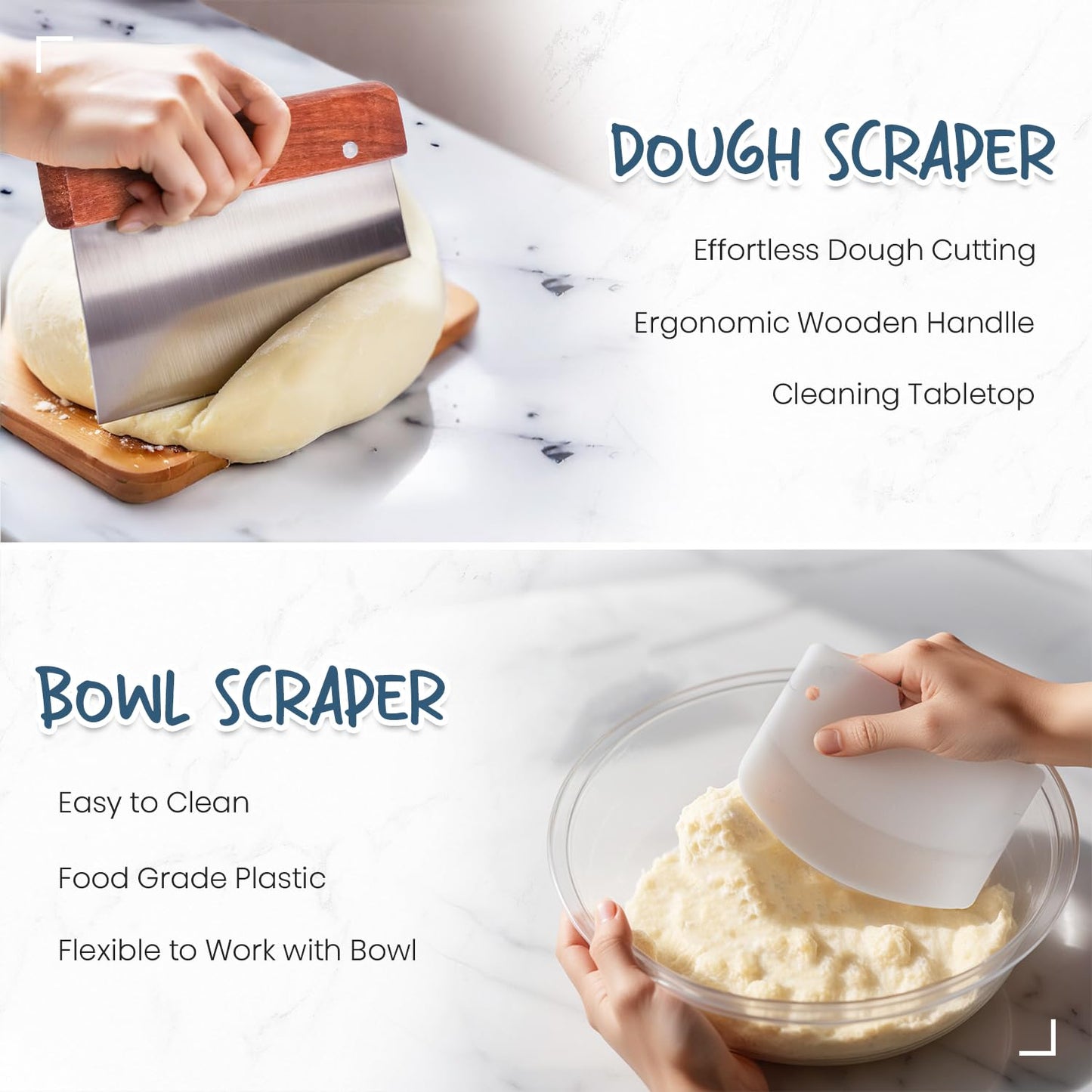 Glimsax Banneton Proofing Basket Set of 2, 9" Round & 10" Oval for Sourdough Baking, Bread Making Accessories and Tools Starter Kit, Gifts for Beginner and Professional Bakers - Available at All In One Marketplace Canada