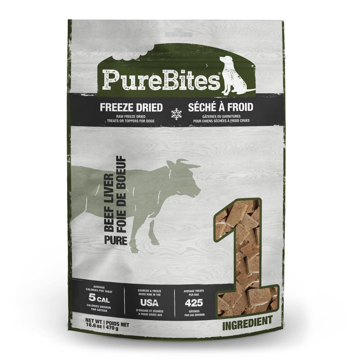 PureBites 1Pb470Bl Beef Liver For Dogs, 16.6Oz / 470G - Super Value Size, (Package May Vary) 🍁 All In One Marketplace Canada