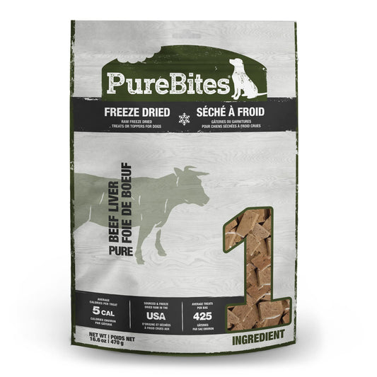 PureBites 1Pb470Bl Beef Liver For Dogs, 16.6Oz / 470G - Super Value Size, (Package May Vary) 🍁 All In One Marketplace Canada PureBites