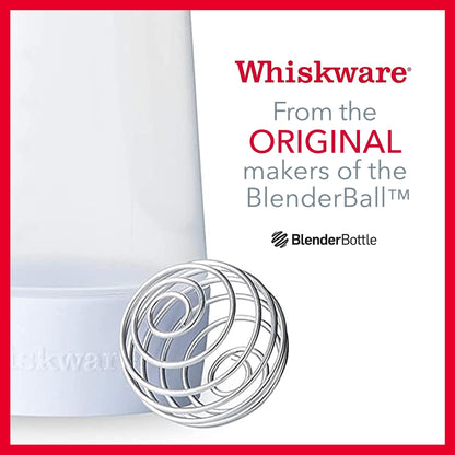 Whiskware Pancake Bottle, Batter Dispenser and Mixer with BlenderBall Wire Whisk, Durable, No-Mess, BPA Free, Dishwasher Safe, Mint Whiskware