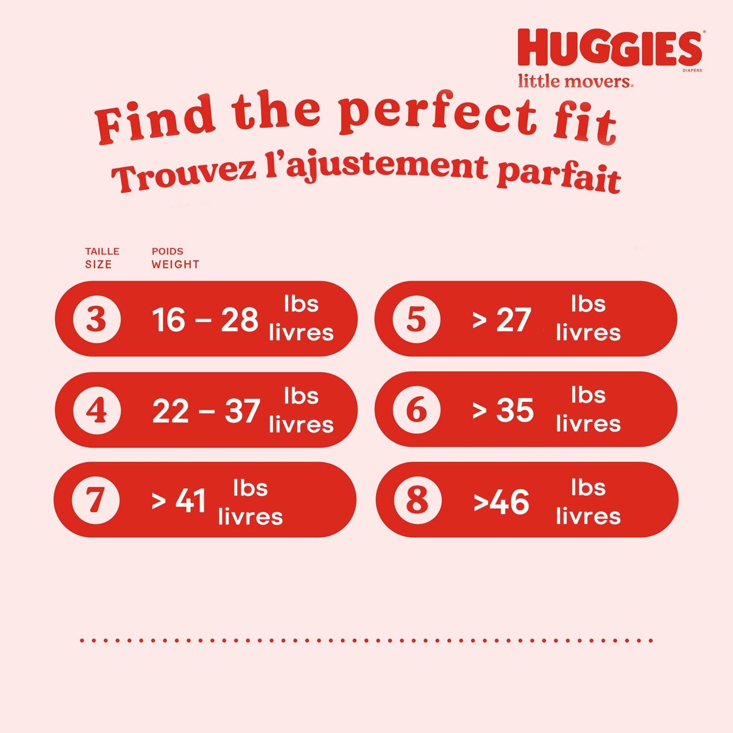 Huggies Size 8 Diapers, Little Movers Baby Diapers, Size 8 (46+ lbs), 76 Count, Packaging May Vary