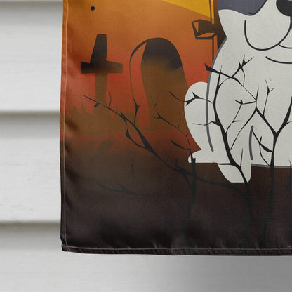Drapeau de maison en toile Caroline's Treasures BB4277CHF motif bouledogue français pie Halloween, grand, multicolore