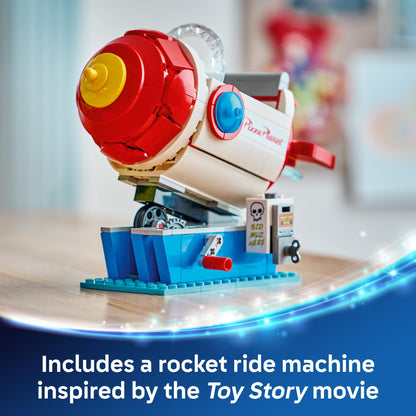 LEGO Disney and Pixar Toy Story Alien with Pizza Planet Rocket Ride - Building Toy for Girls & Boys, Ages 9+ - Disney Gift Idea - Kids Bedroom Decor - 43307 - Available at All In One Marketplace Canada