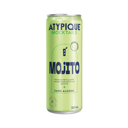 Atypique Non-Alcoholic Cocktail, Mojito, 355 mL, 12-Count 🍁 All In One Marketplace Canada