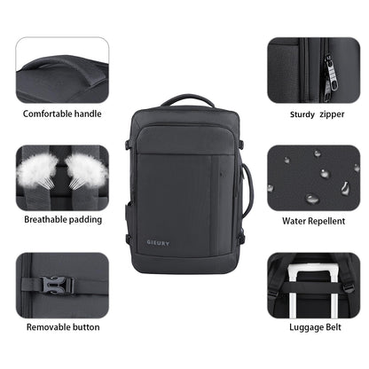 Carry On Backpack, 50L Travel Backpack, Luggage Backpack TSA Flight Approved Laptop Backpack for Men & Women, Large Expandable Backpack 40L Daypack Lightweight Business Weekender Bag, Black - Available at All In One Marketplace Canada