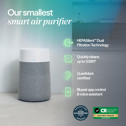 BLUEAIR Blue Pure 511i Max Smart Air Purifier for Bedroom & Small Rooms up to 1,138 Sq Ft, HEPASilent Air Cleaner for Pets, Allergies, Smoke & Dust, Quiet WiFi Air Purifier with Auto Mode - Available at All In One Marketplace Canada