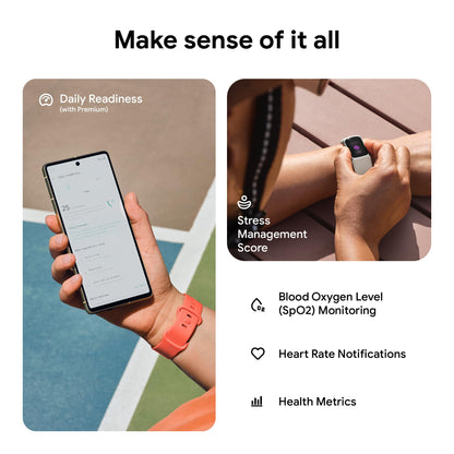 Google Fitbit Charge 6 Advanced Health and Fitness Tracker with Built-in GPS, Stress Management Tools, Sleep Tracking, 24/7 Heart Rate and more -- Silver/White