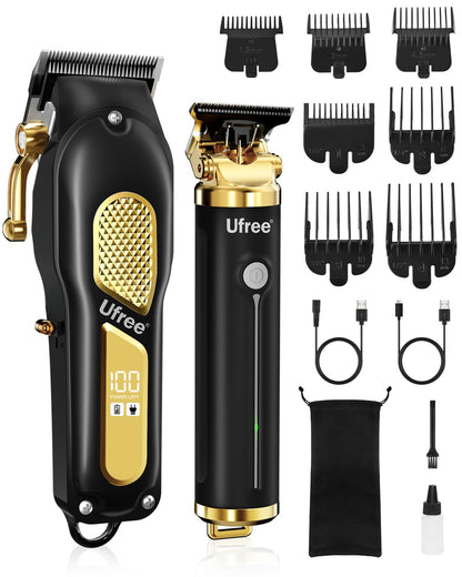 Ufree Hair Clippers for Men, Clippers and Trimmers Set, Cordless Barber Clippers, Grooming Kit, Gifts for Men - Available at All In One Marketplace Canada