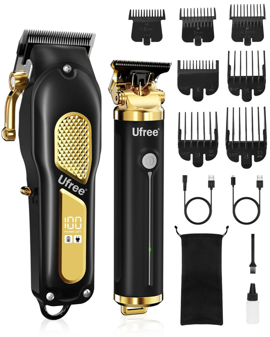 Ufree Hair Clippers for Men, Clippers and Trimmers Set, Cordless Barber Clippers, Grooming Kit, Gifts for Men - Available at All In One Marketplace Canada