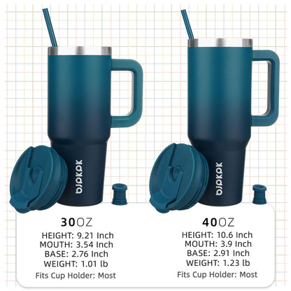 BJPKPK 40 oz Insulated Tumbler with Handle & Straw, Stainless Steel 🍁 All In One Marketplace Canada