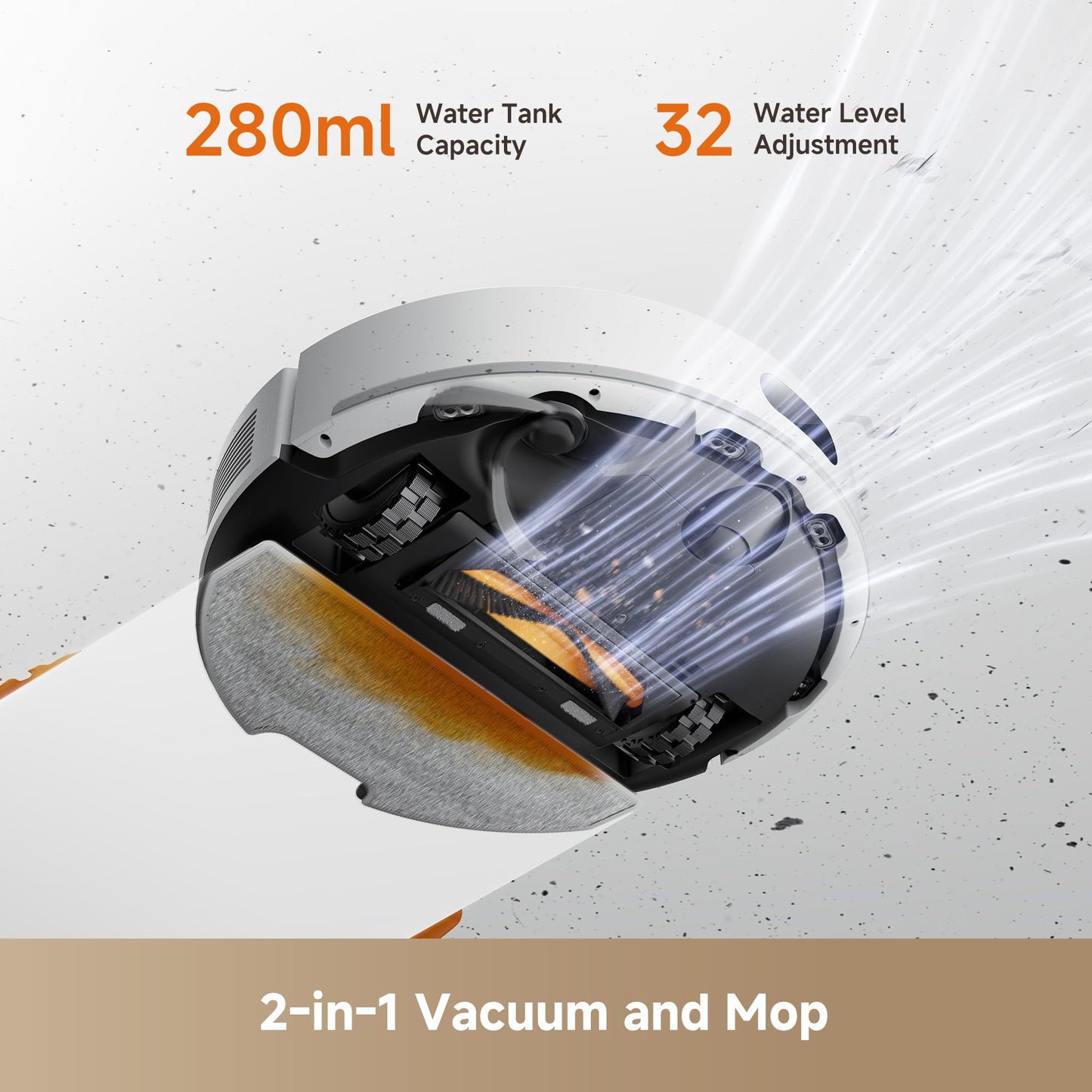 DREAME D20 Air Plus Robot Vacuums and mop, 20,000Pa Suction, Self-Emptying dreame