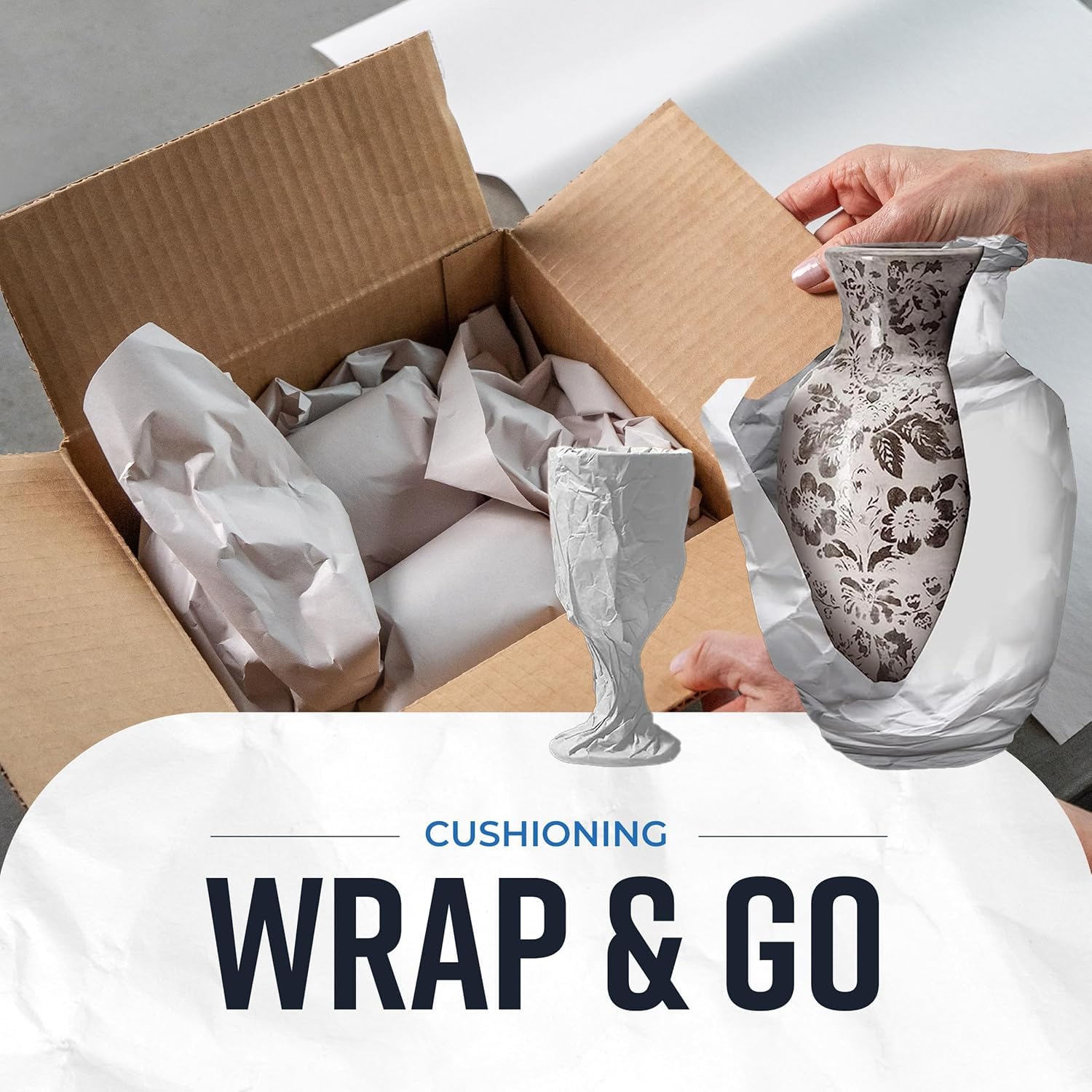Bryco Goods Newsprint Packing Paper Sheets for Moving - 5lb - 160 Sheets - Moving & Shipping Supplies - 27" x 17" - Wrapping & Protecting Fragile Items - Newspaper Paper - Available at All In One Marketplace Canada