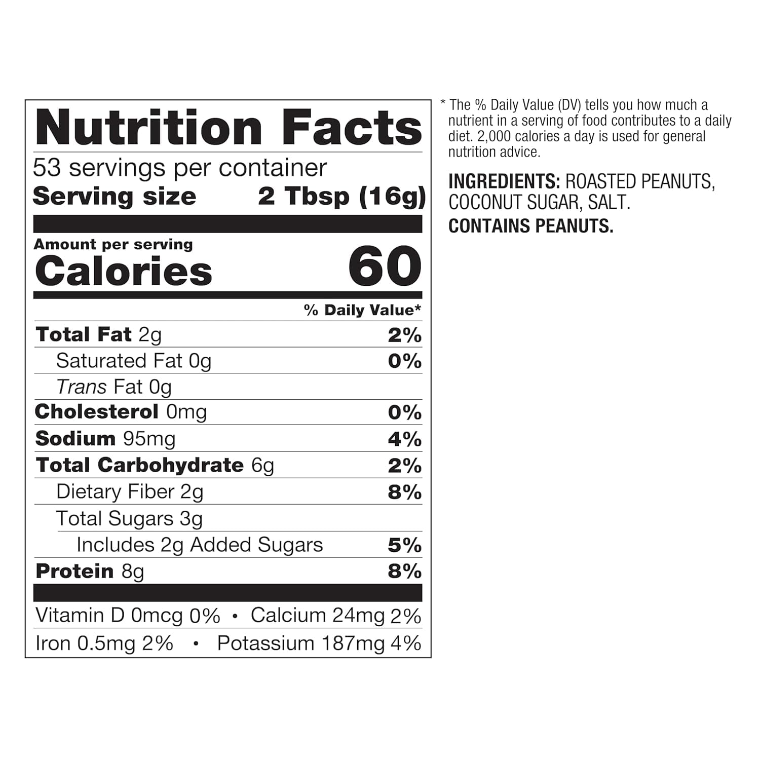 PBfit Original Peanut Butter Powder - 8g Protein Per Serving, 30 Oz