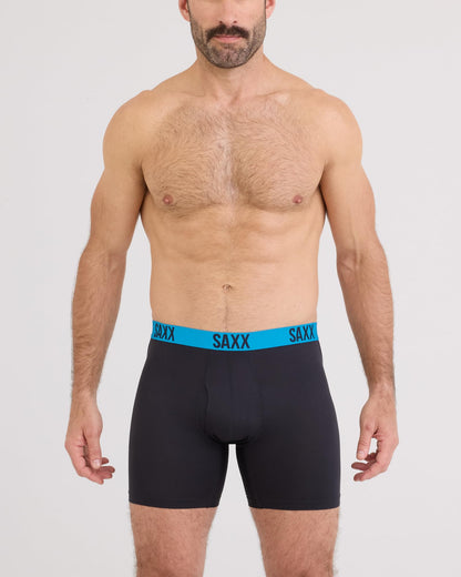 SAXX Underwear Co. Men's Core Performance Mesh Boxer Brief 3-Pack, Black/Graphite/Athletic, Medium