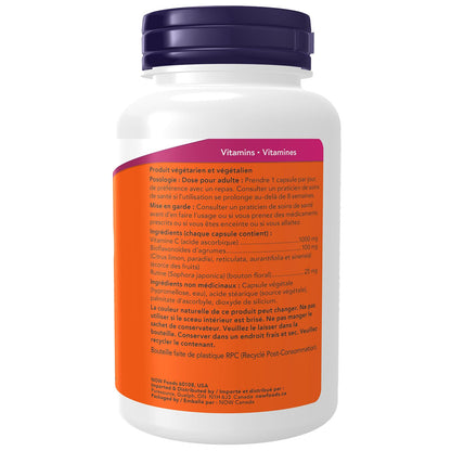 NOW Supplements, Vitamin C-1,000 with 100 mg of Bioflavonoids, Antioxidant Protection, 100 Veg Capsules - Available at All In One Marketplace Canada