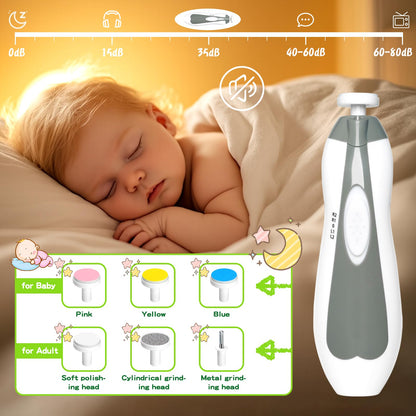 Baby Grooming Kit - 19 in 1 Nursery Essentials Baby Registry Shower Gift for Newborns, Infants, Toddlers, Boys, Girls Kids-Safety Baby Comb, Brush, Finger Toothbrush, Nail Clippers, Scissors(Grey White)