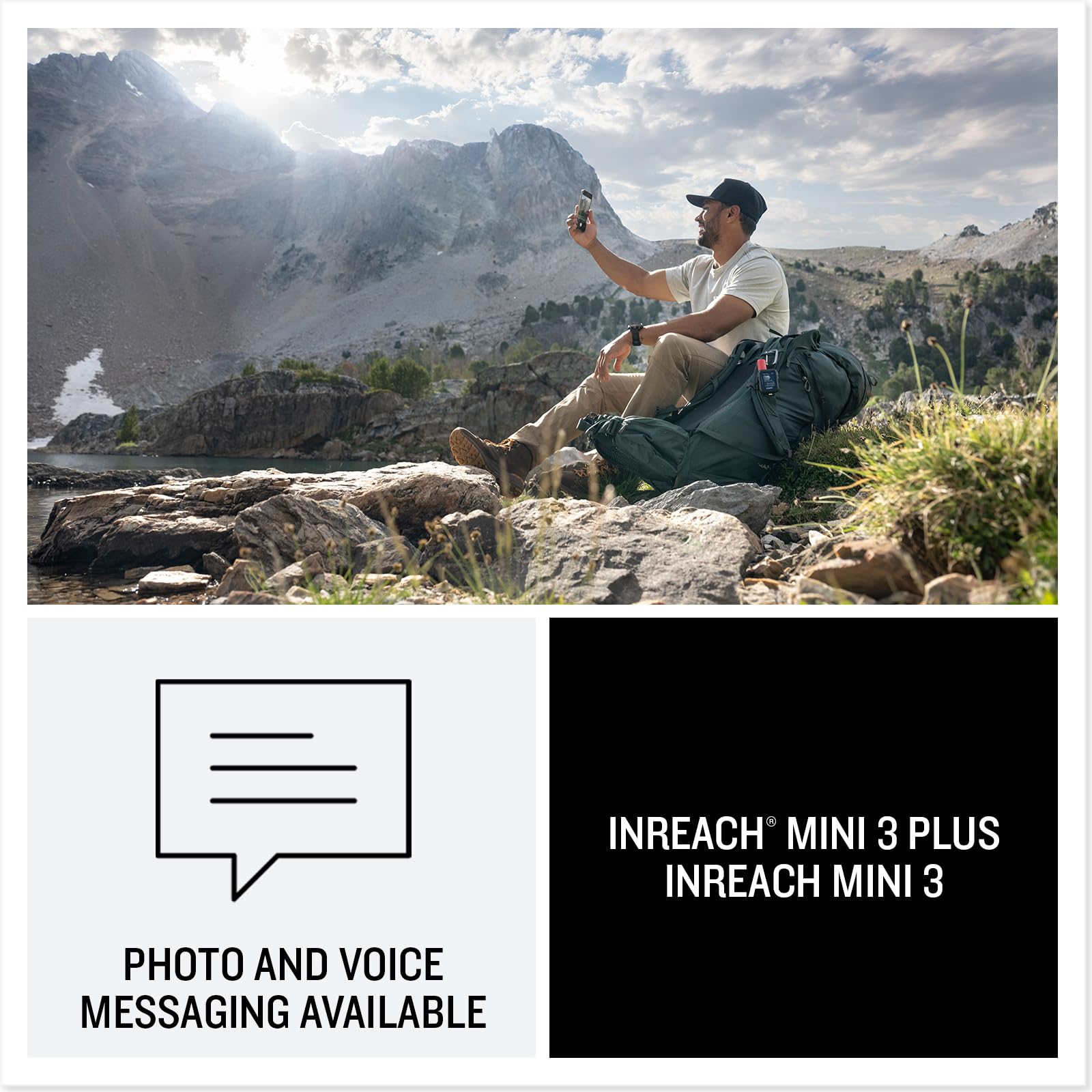 Garmin inReach® Mini 3 Plus, Rugged Global Satellite Communicator with Touchscreen Texting, Photo & Voice Messaging, Emergency SOS Messages & Battery Up to 350 Hours with 10-min inReach® Tracking Garmin