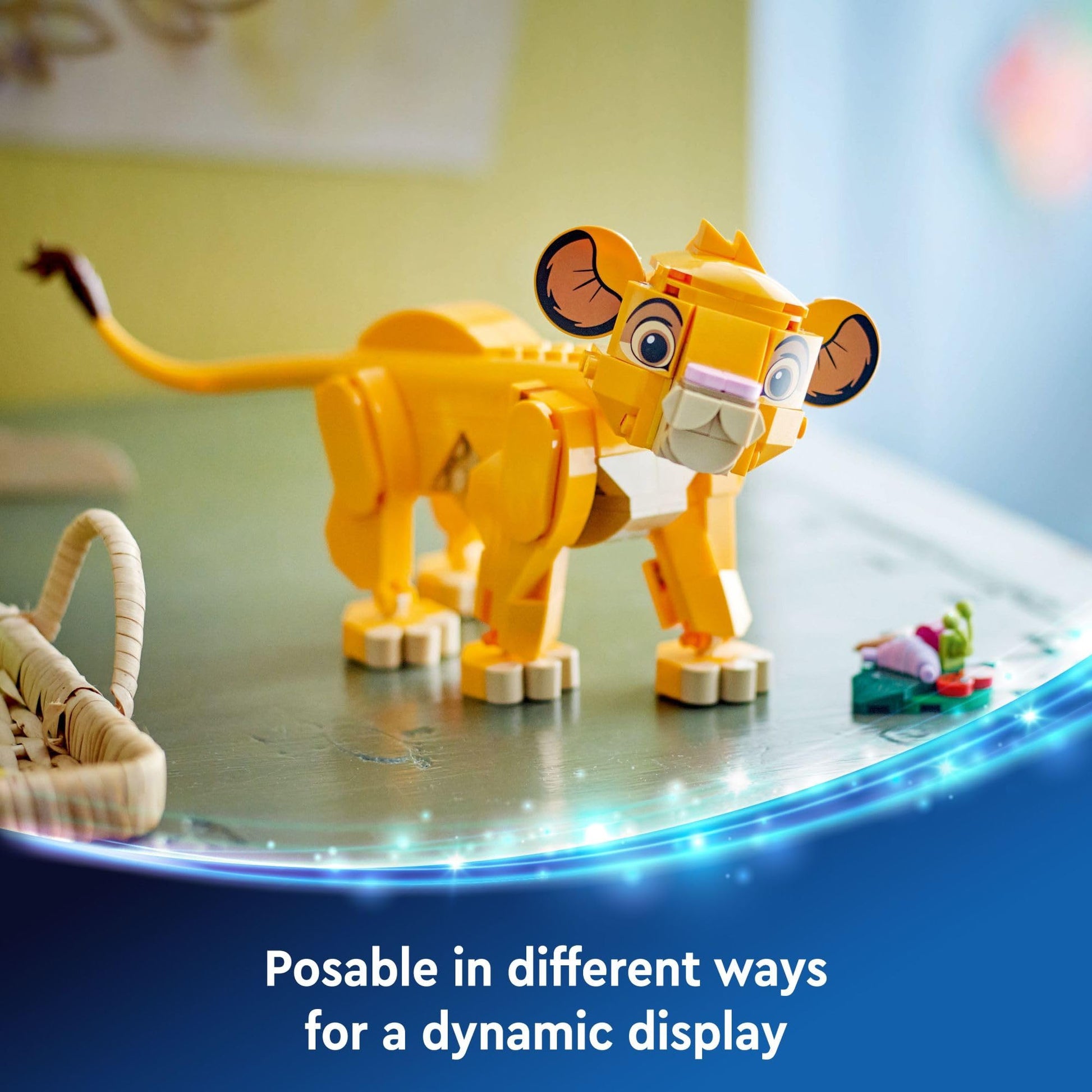 LEGO Disney Simba The Lion King Cub Buildable Disney Toy for Kids, Disney Collection, Lion King Movie Toy, Simba Toy Construction Playset Figure, Fun Gift for Girls and Boys Ages 6 and Up, 43243 LEGO
