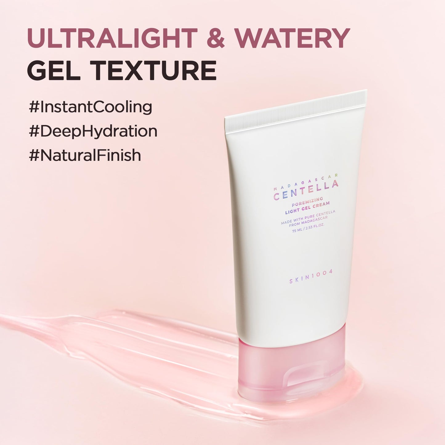 SKIN1004 Madagascar Centella Poremizing Light Gel Cream 2.53 fl.oz (75ml) | Tightens Pores | Soothes Irritated Skin SKIN1004