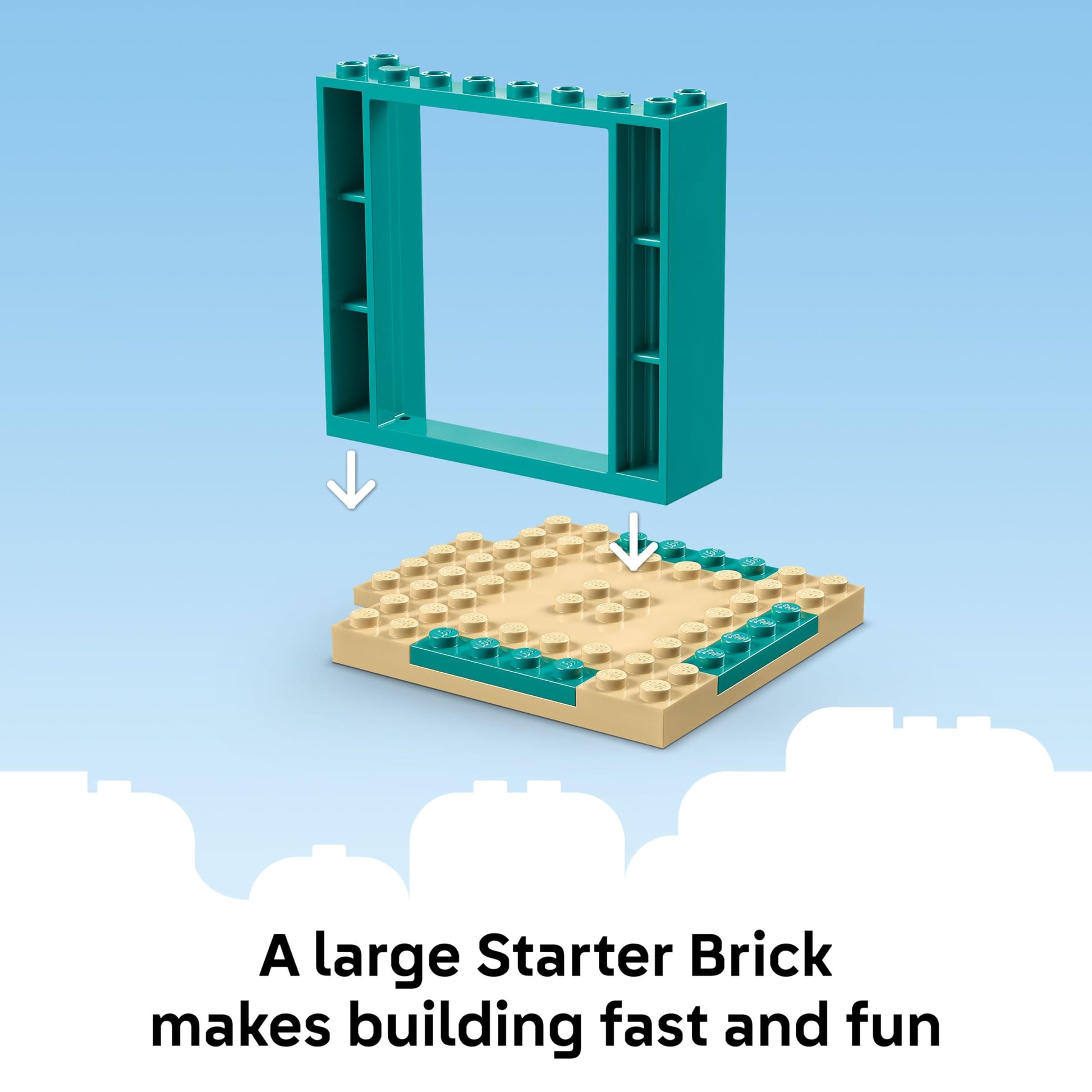 LEGO Bluey Playground Fun with Bluey and Chloe - Building Toy for Kids - Sensory Toy for Pretend Play - Includes Bluey and Chloe Minifigures - Birthday Gift Idea for Girls and Boys 4 and Up - 11201 LEGO