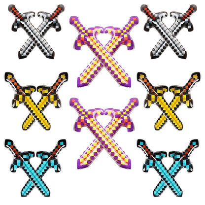 16pcs Inflatable Pixel Swords – 25.6inch Vibrant Role-Play Accessories for Themed Parties, Cosplay Events, Pool & Beach Activities – Soft, Safe Battle Toys for Group Games & Festive Decorations 🍁 All In One Marketplace Canada