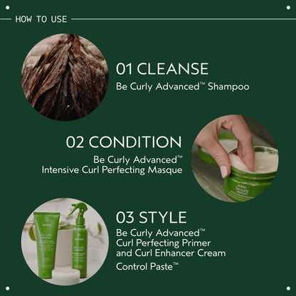 Aveda Be Curly Advanced Curl Enhancer Cream | Defines Curly and Wavy Hair | Reduces Frizz, Adds Shine | Silicone Free | 98% Naturally Derived*, 200ml - Available at All In One Marketplace Canada