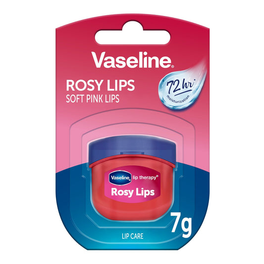 Vaseline® Lip Therapy® Rosy Lips Mini, Long-lasting moisturization with a light rosy fragrance and color.