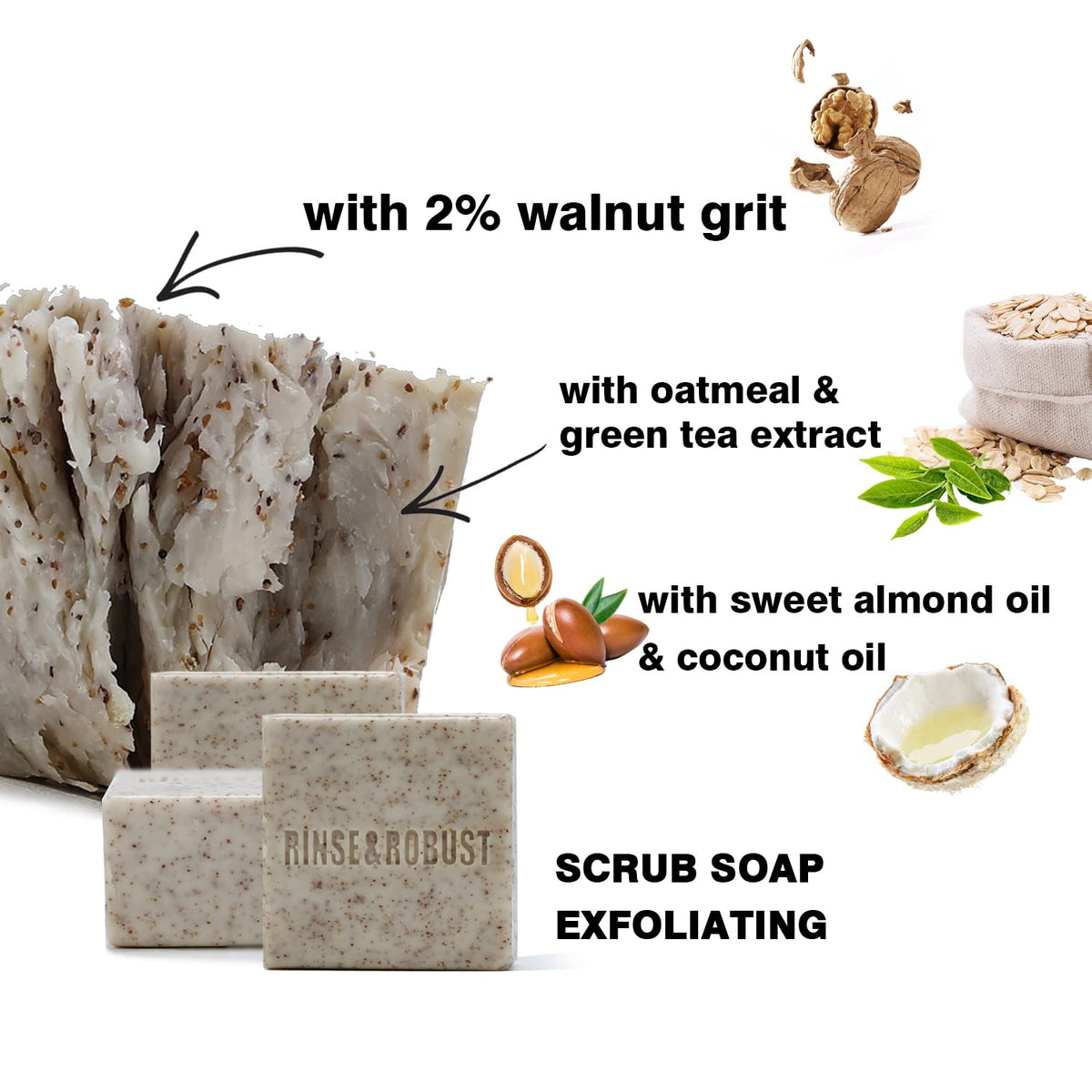 Soap Bar Rinse & Robust Mens Soap 6Pack Bar Soap for Men 150g(Pack of 6) 🍁 All In One Marketplace Canada