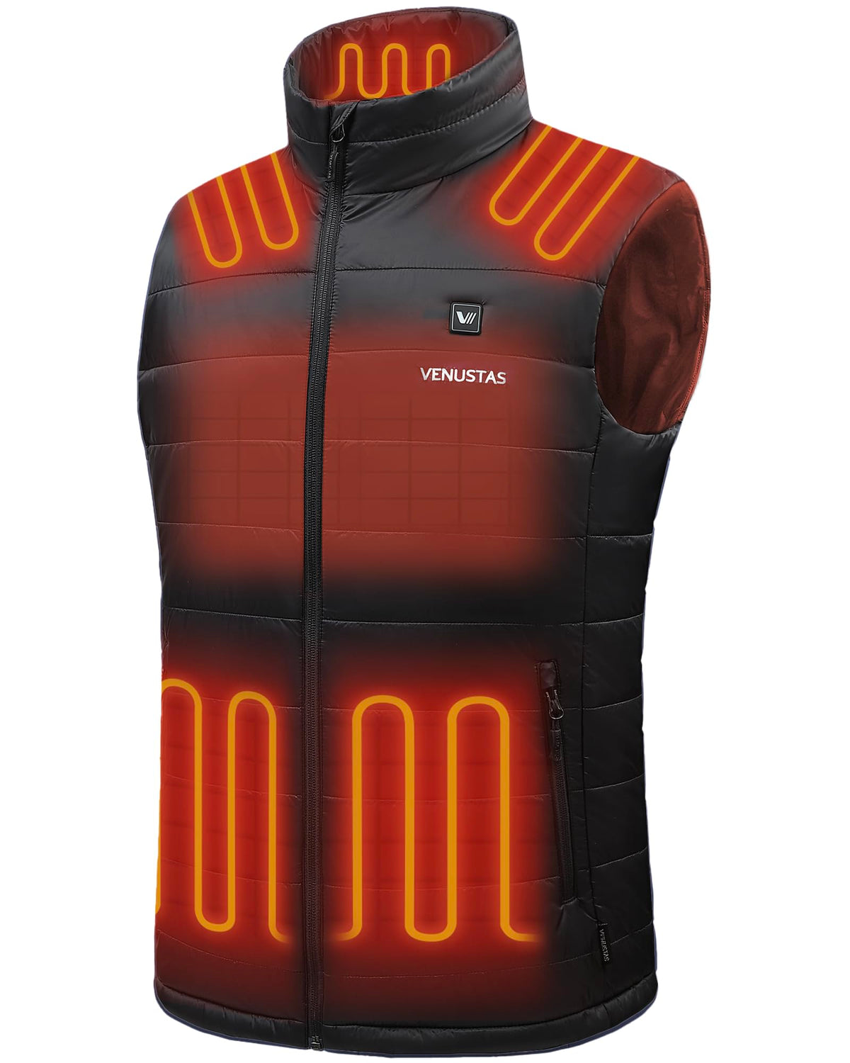 Venustas Men's Heated Vest with Battery Pack 7.4V, Ultra-thin Carbon Fiber, Suitable for Winter Outdoor Hunting Skiing 🍁 All In One Marketplace Canada