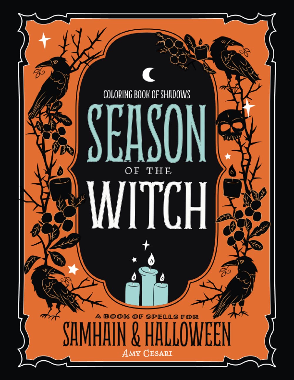 Livre de coloriage des Ombres : Saison de la sorcière : Sortilèges pour Samhain et Halloween