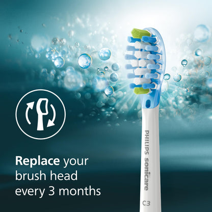 Philips Sonicare C3 2-in-1 Plaque Removal+Whitening Brush Heads, Genuine Replacement Toothbrush Heads, White, 2 Pack, HX9042/65 - Available at All In One Marketplace Canada