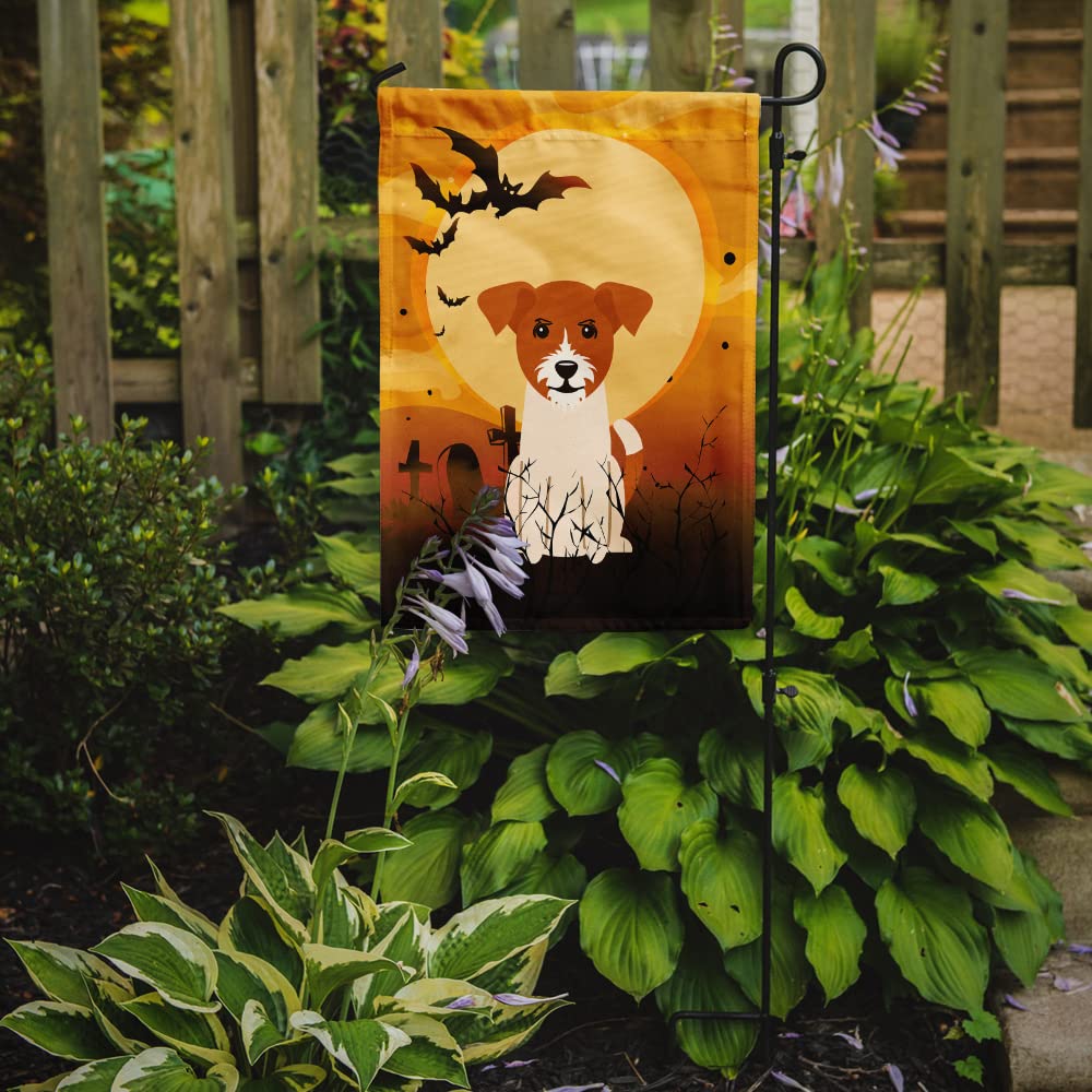 Caroline's Treasures BB4374GF Halloween Jack Russell Terrier Flag Garden Size, Small, Multicolor