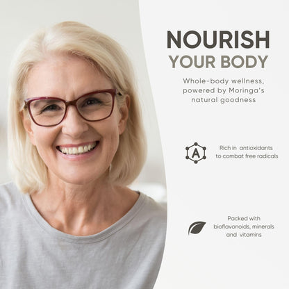 Herba 10,000MG Organic Moringa Capsules – 180 Count | Ultra Potent - 20:1 Extract | Made in Canada | Pure Moringa Capsules using Organic Moringa Powder - Available at All In One Marketplace Canada