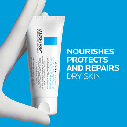 La Roche Posay Cicaplast Baume B5, Multi-Purpose Soothing Balm for Dry Skin, Absorbs Quickly, Non-Sticky, Glassy Skin Finish, for Face or Body, Suitable for the Whole Family, Fragrance Free, 40ml