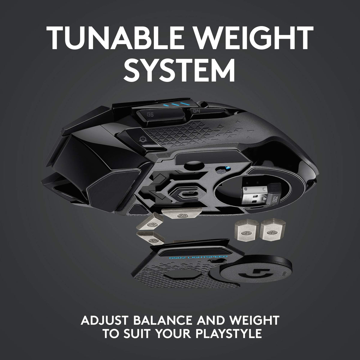 Logitech G502 Lightspeed Wireless Gaming Mouse - Black