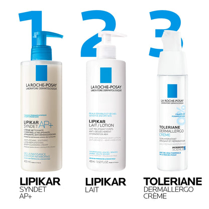 La Roche-Posay Body Lotion, Lipikar Body Lotion Daily Repair Moisturizing Lotion with Shea Butter and Glycerin, Fragrance Free, Paraben Free, 400mL - Available at All In One Marketplace Canada