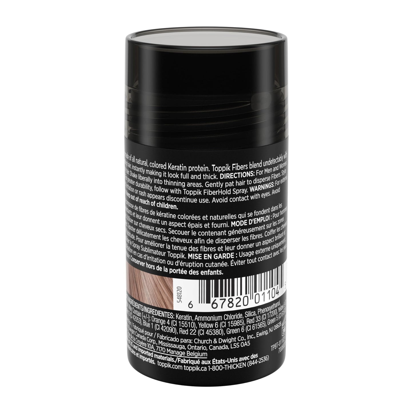 TOPPIK Hair Building Fibers,12 g, Fill In Fine or Thinning Hair, Instantly Thicker Looking, Multiple Shades for Men & Women