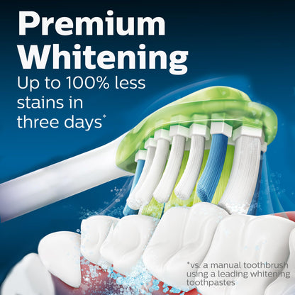 Philips Sonicare W3 Whitening Brush Heads, 2-Pack, 6 Month Supply, White PHILIPS