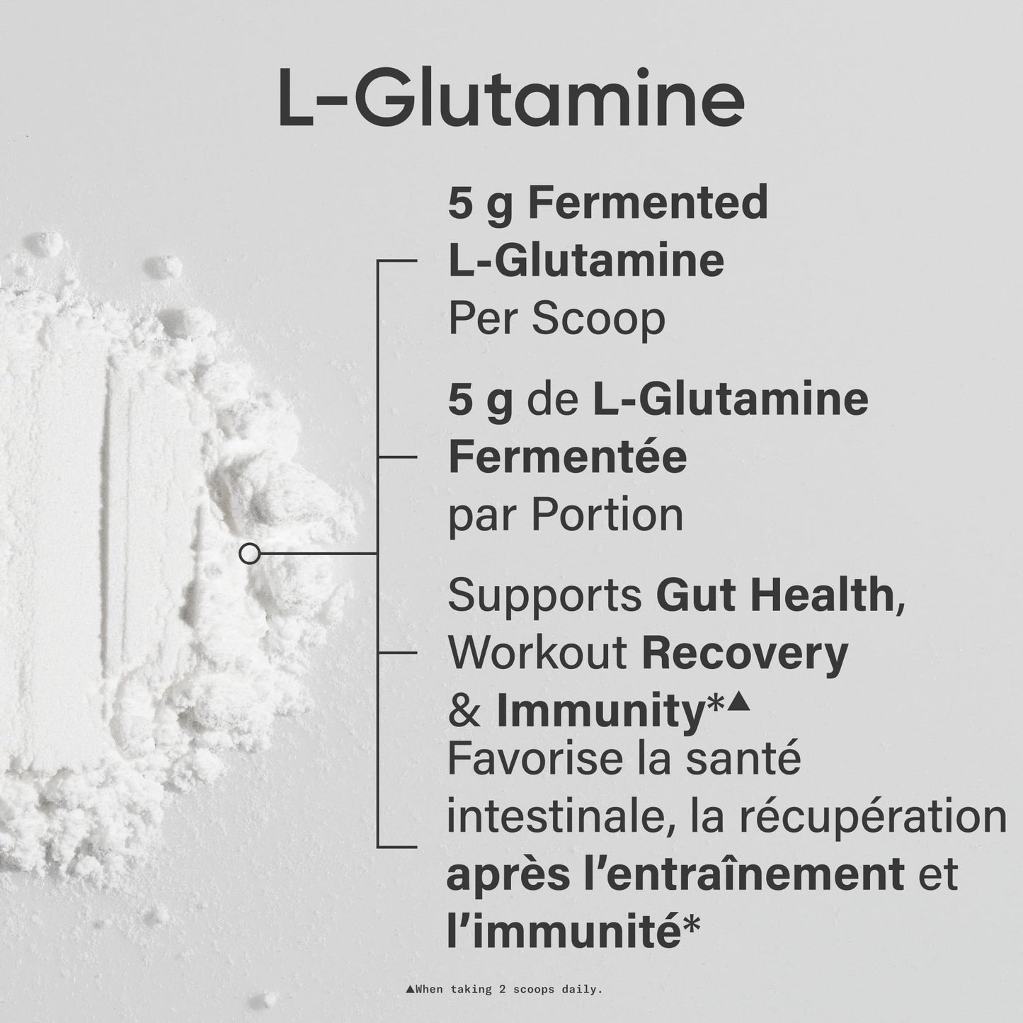 Sports Research® L-Glutamine Powder - Workout Recovery Support, Immune Health & Gut Health Support - Easy to Mix Powder - 5g Per Serving - 300g Container Size for Daily Supplement Use - Available at All In One Marketplace Canada