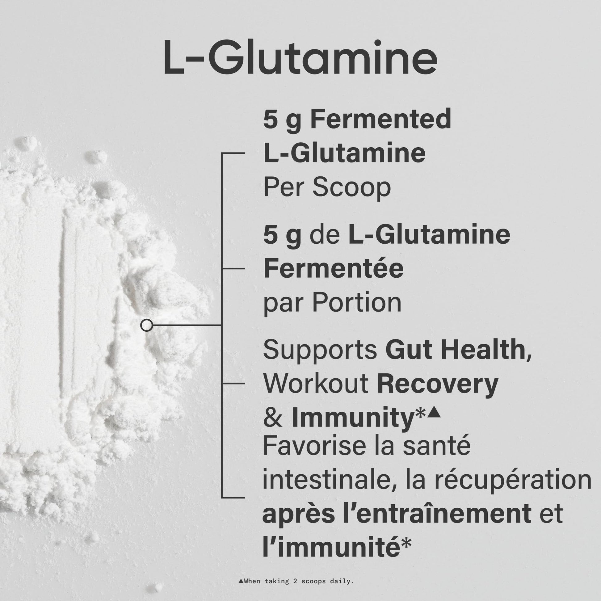 Sports Research® L-Glutamine Powder - Workout Recovery Support, Immune Health & Gut Health Support - Easy to Mix Powder - 5g Per Serving - 300g Container Size for Daily Supplement Use - Available at All In One Marketplace Canada