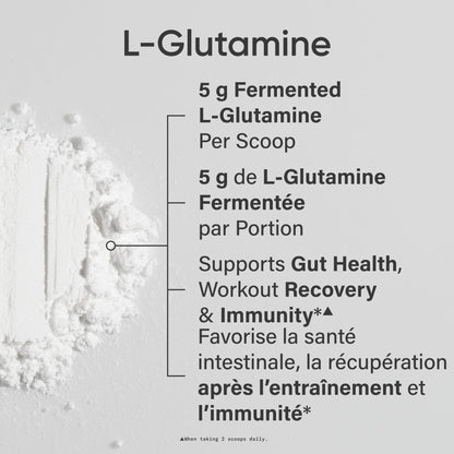 Sports Research® L-Glutamine Powder - Workout Recovery Support, Immune Health & Gut Health Support - Easy to Mix Powder - 5g Per Serving - 300g Container Size for Daily Supplement Use - Available at All In One Marketplace Canada