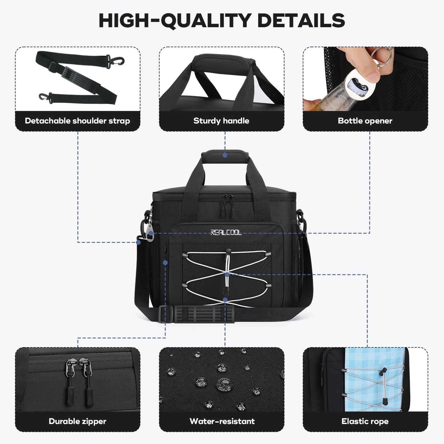 RealCool 35/45 Can Collapsible Soft Cooler Bag, Leakproof Ice Chest 🍁 All In One Marketplace Canada