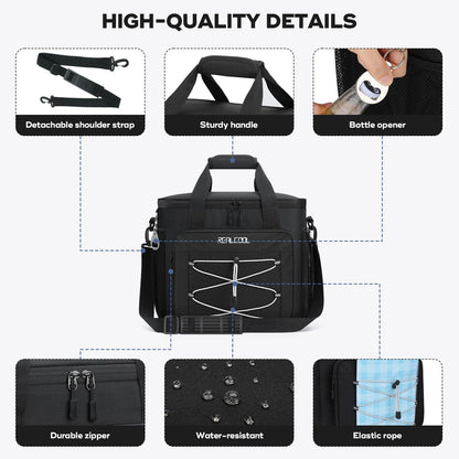 RealCool 35/45 Can Collapsible Soft Cooler Bag, Leakproof Ice Chest 🍁 All In One Marketplace Canada