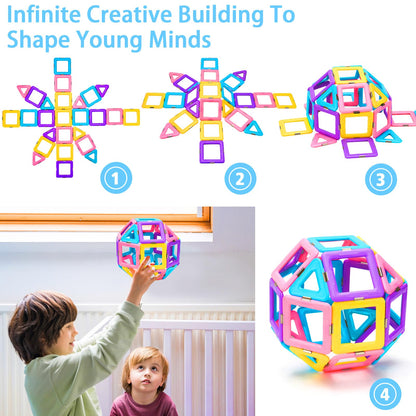 Upgraded Magnetic Tiles Toys for 3 4 5 6 7 8+ Year Old Toddlers Boys Girls 🍁 All In One Marketplace Canada