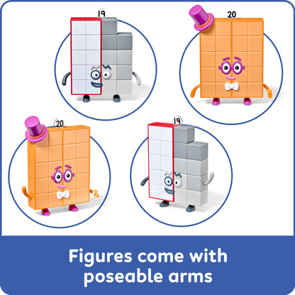 hand2mind Numberblocks Friends Nineteen and Twenty Figure Pack