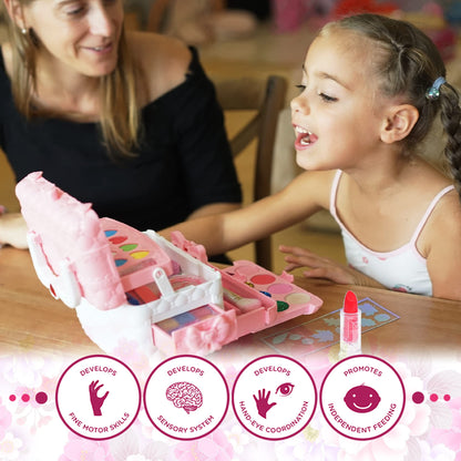 Kids Makeup Kit Toys for Girls - Kids Toys Washable Real Girls Make Up Set 🍁 All In One Marketplace Canada