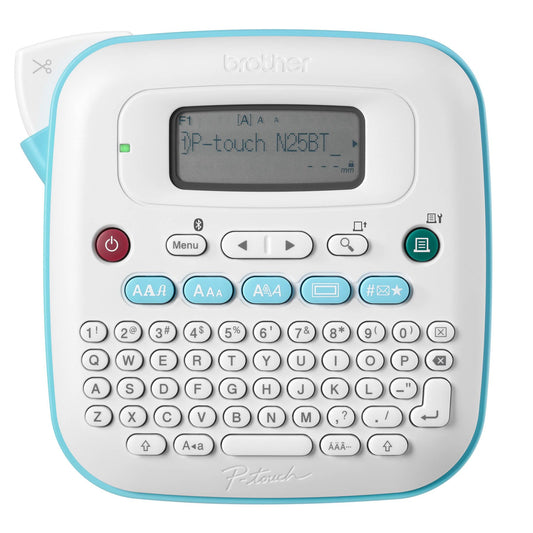 Brother P-Touch PT-N25BT Personal Connected Label Maker Machine with Btag Tape, Portable Bluetooth Label Printer, Easy to Use, Multiple Font Styles, User-Friendly for Organizing, Office and Home
