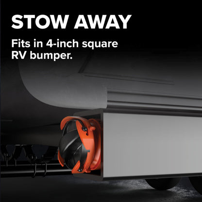 Camco 21012 RhinoEXTREME 20ft RV Sewer Hose Kit | Includes Swivel Fitting and Translucent Elbow with 4-in-1 Dump Station Fitting | Storage Caps Included Camco